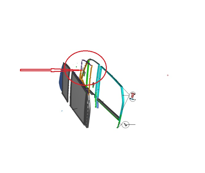 KELEBEK CAM LASTİĞİ ÖN SOL