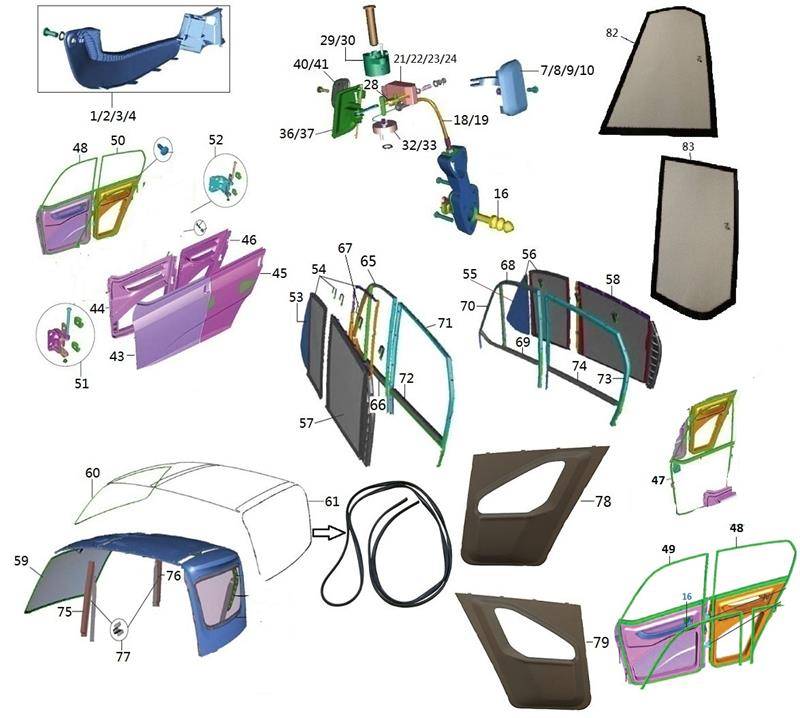 ORTA DİREK DEKORATİF KAPAK SOL