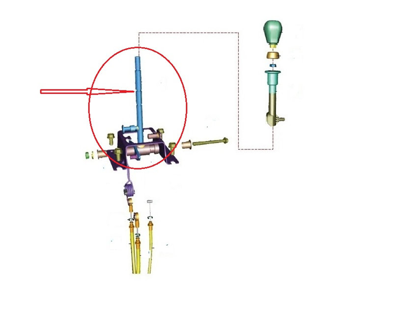 VİTES DEĞİŞTİRME KOLU  KOMPLE