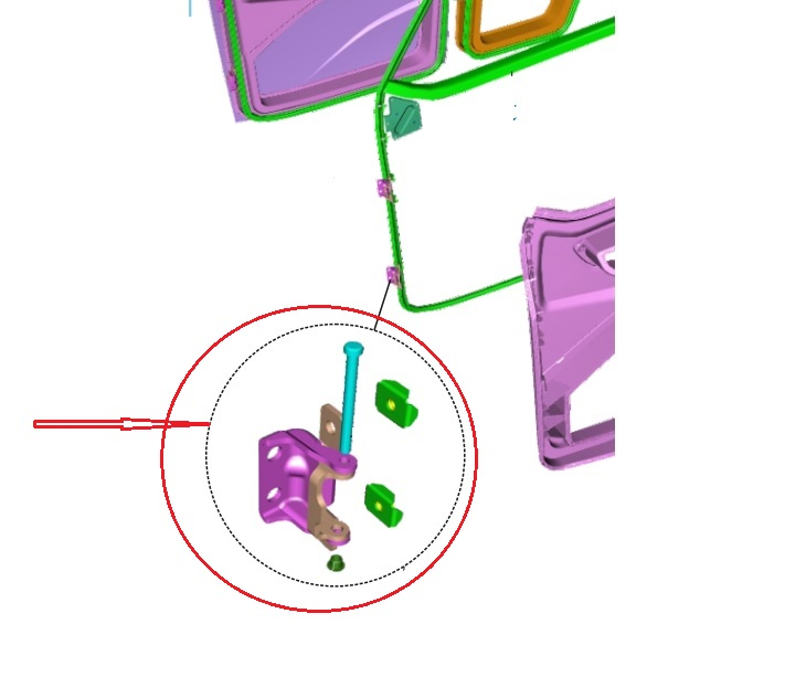KAPI BAĞLANTI MENTEŞESİ ÖN